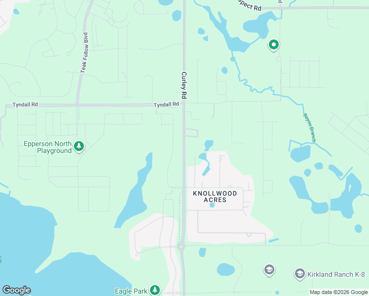 map of restaurants, bars, coffee shops, grocery stores, and more near 9732 Curley Road in Wesley Chapel