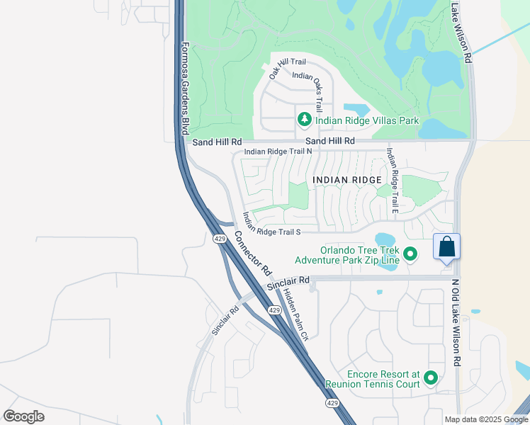 map of restaurants, bars, coffee shops, grocery stores, and more near 1012 Karen Ridge Court in Kissimmee