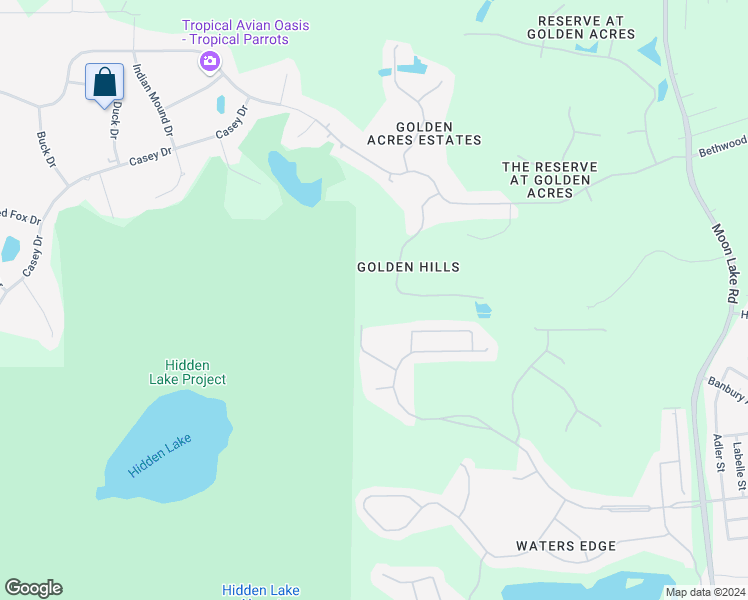 map of restaurants, bars, coffee shops, grocery stores, and more near 11052 Hidden Treasure Court in New Port Richey