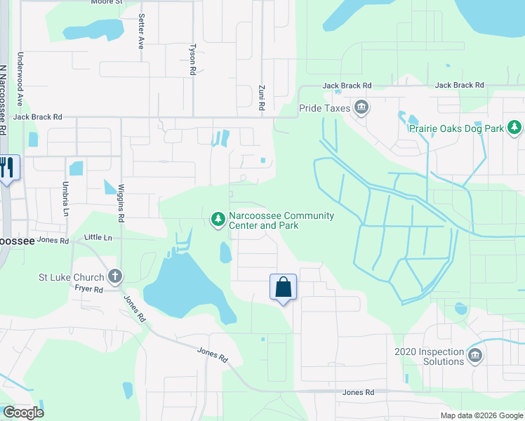 map of restaurants, bars, coffee shops, grocery stores, and more near 5395 Timberland Avenue in Osceola County