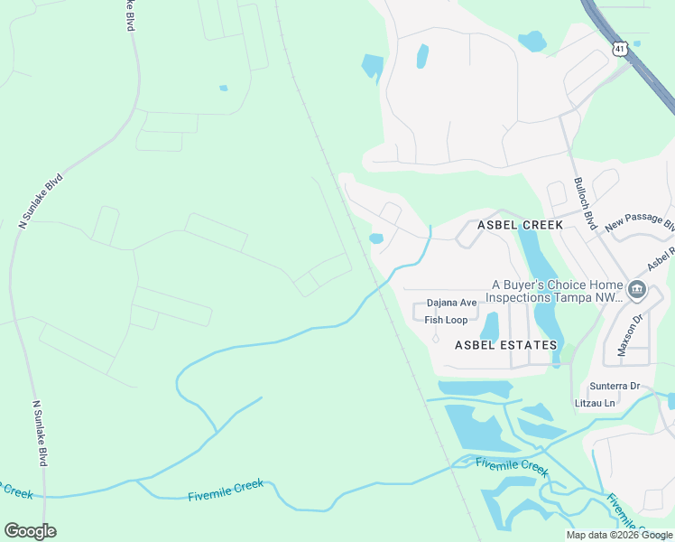 map of restaurants, bars, coffee shops, grocery stores, and more near 18209 Pleasantview Boulevard in Land O' Lakes