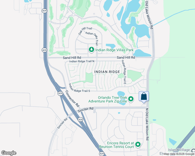 map of restaurants, bars, coffee shops, grocery stores, and more near 1090 Jodi Ridge Court in Kissimmee