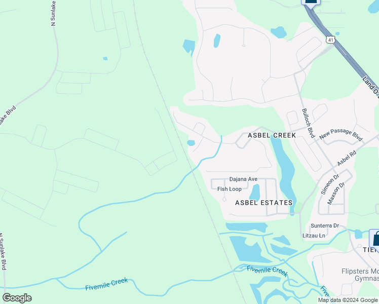 map of restaurants, bars, coffee shops, grocery stores, and more near 9835 Bowden Mill Court in Land O' Lakes