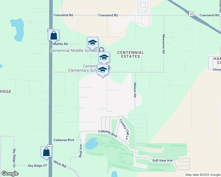 map of restaurants, bars, coffee shops, grocery stores, and more near 9828 Yawn Road in Dade City