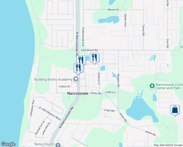 map of restaurants, bars, coffee shops, grocery stores, and more near 5111 Lazio Street in Saint Cloud