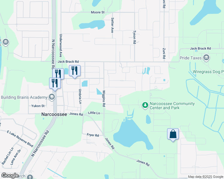 map of restaurants, bars, coffee shops, grocery stores, and more near 5210 Landmark Drive in St. Cloud