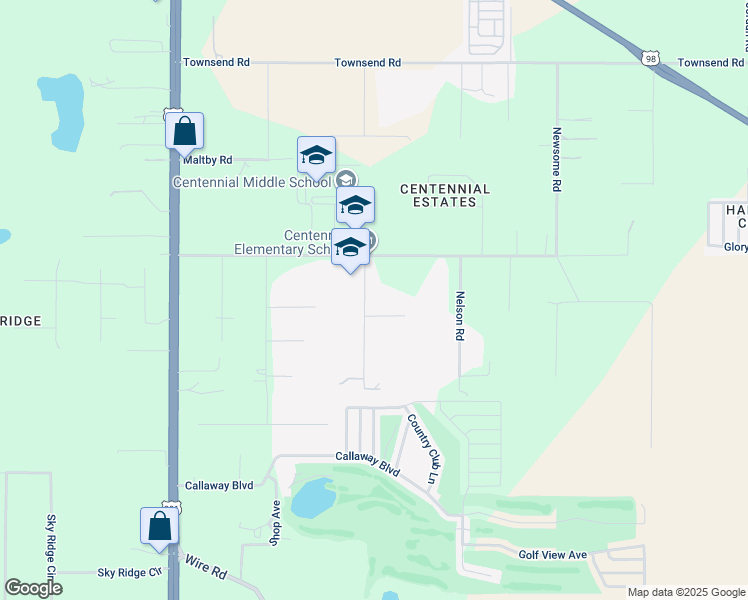 map of restaurants, bars, coffee shops, grocery stores, and more near 9828 Yawn Road in Dade City