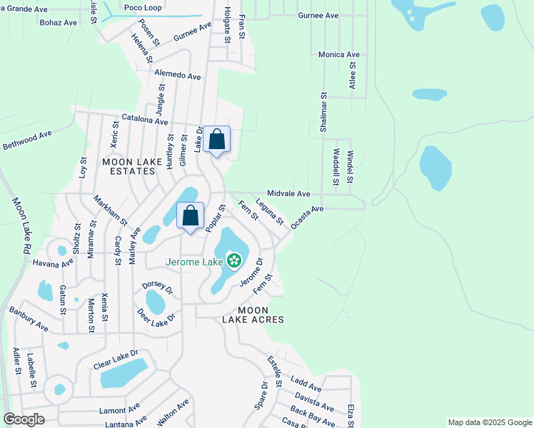 map of restaurants, bars, coffee shops, grocery stores, and more near 9931 Leguna Street in New Port Richey