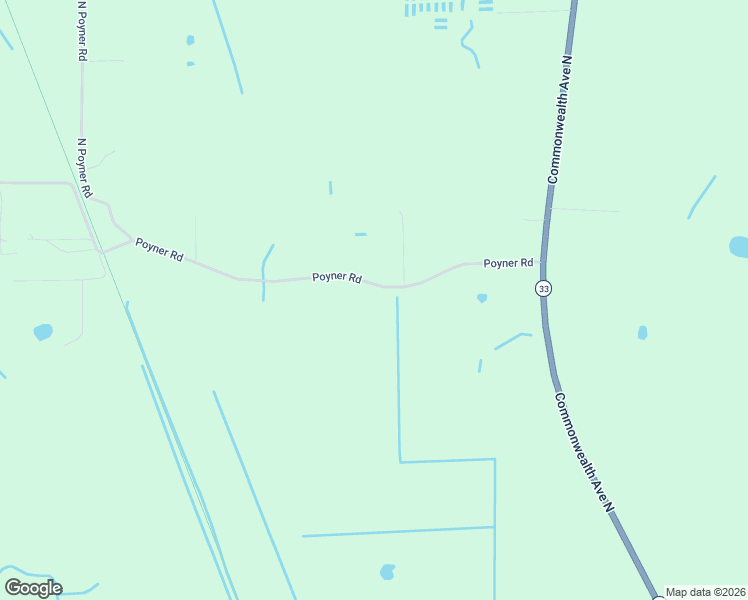 map of restaurants, bars, coffee shops, grocery stores, and more near 17400 Poyner Road in Polk City