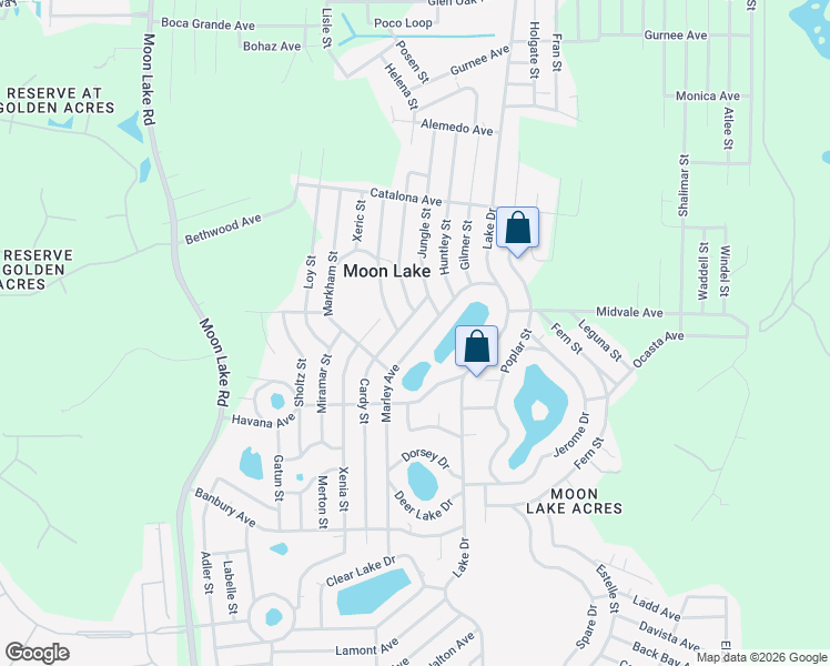 map of restaurants, bars, coffee shops, grocery stores, and more near 9931 Marley Avenue in New Port Richey