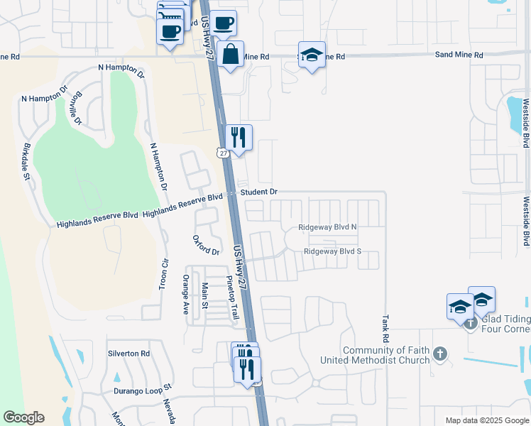 map of restaurants, bars, coffee shops, grocery stores, and more near 819 Whisper Ridge Loop in Davenport