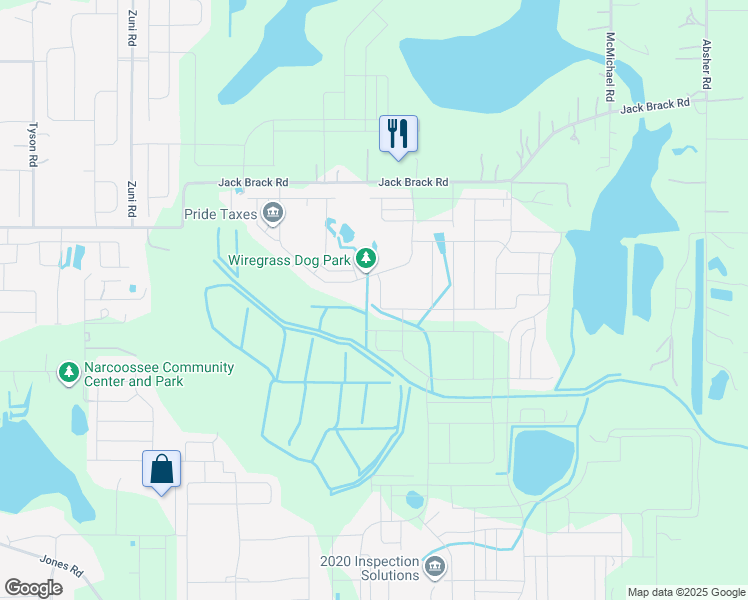 map of restaurants, bars, coffee shops, grocery stores, and more near 1312 grassland ave in St. Cloud