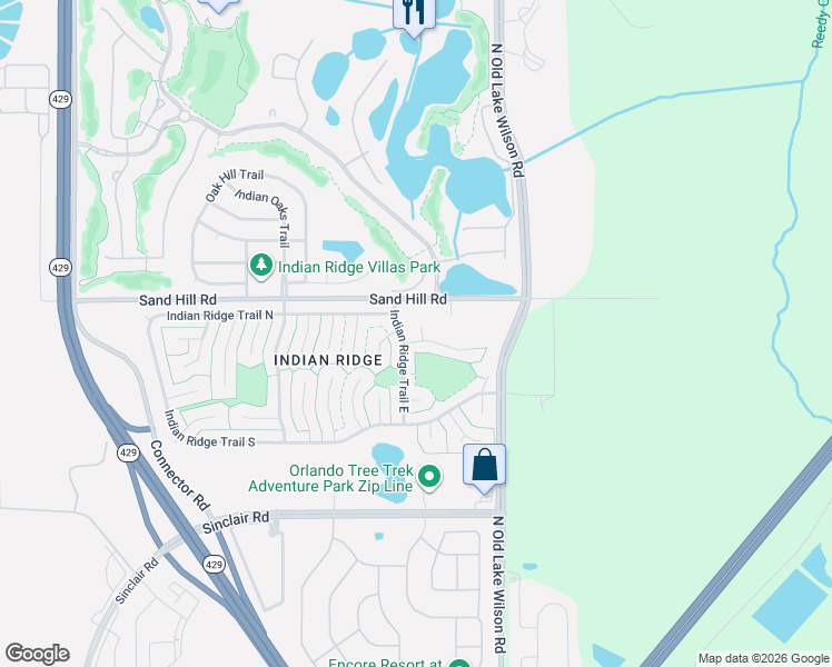 map of restaurants, bars, coffee shops, grocery stores, and more near 7681 Benji Ridge Trail in Kissimmee