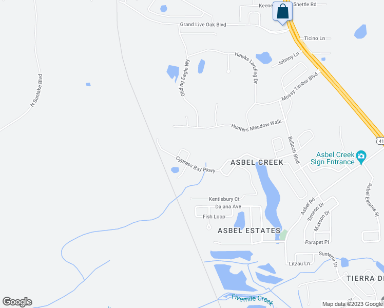 map of restaurants, bars, coffee shops, grocery stores, and more near 9918 Torrisdale Loop in Land O' Lakes