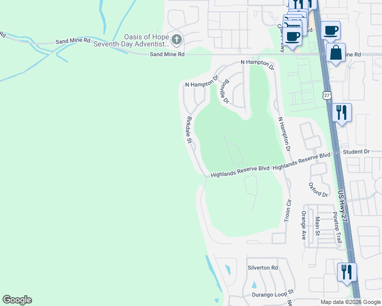map of restaurants, bars, coffee shops, grocery stores, and more near 320 Kings Way in Davenport