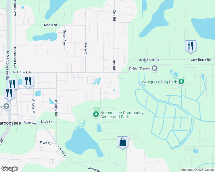 map of restaurants, bars, coffee shops, grocery stores, and more near 1187 Siboney Street in St. Cloud