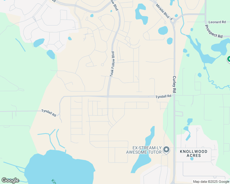 map of restaurants, bars, coffee shops, grocery stores, and more near 31725 Tyndall Road in Wesley Chapel