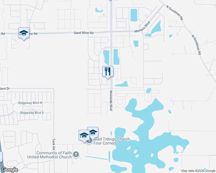map of restaurants, bars, coffee shops, grocery stores, and more near 1523 Carey Palm Circle in Kissimmee