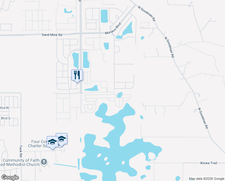map of restaurants, bars, coffee shops, grocery stores, and more near 8924 Bengal Court in Kissimmee
