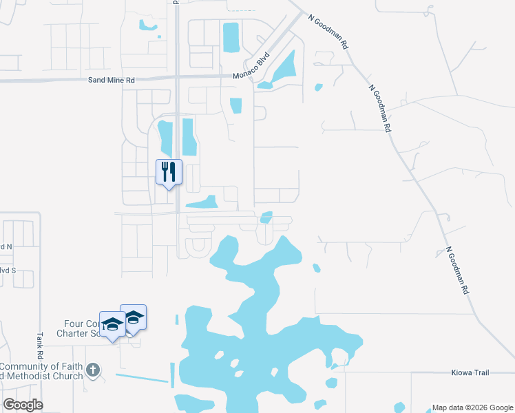 map of restaurants, bars, coffee shops, grocery stores, and more near 8924 Bengal Court in Kissimmee