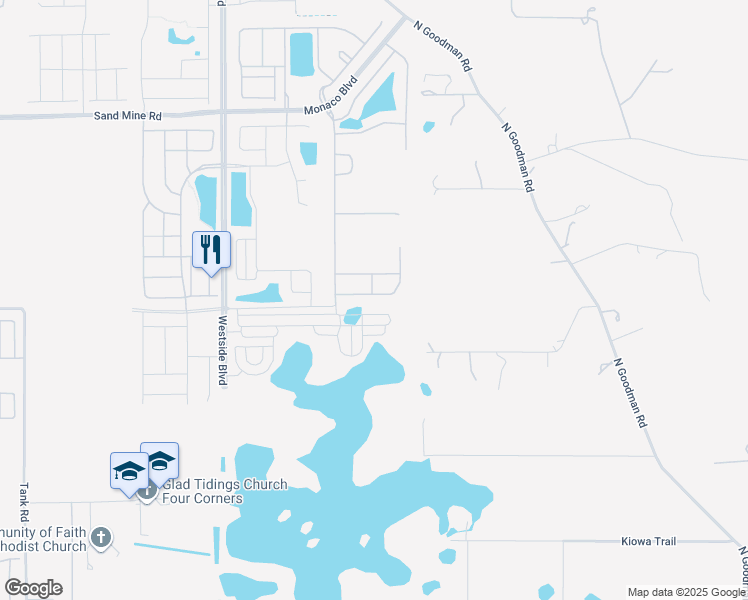 map of restaurants, bars, coffee shops, grocery stores, and more near 8888 Bengal Court in Kissimmee