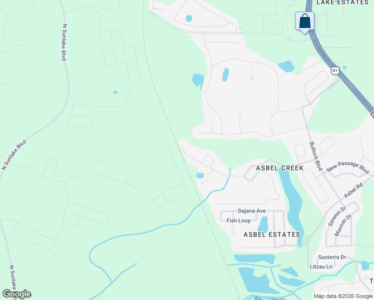 map of restaurants, bars, coffee shops, grocery stores, and more near 18035 Cypress Bay Parkway in Land O' Lakes