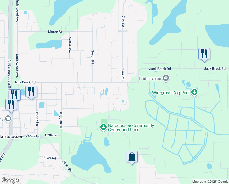 map of restaurants, bars, coffee shops, grocery stores, and more near 1187 Siboney Street in St. Cloud