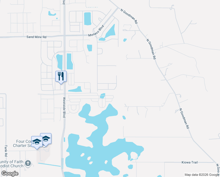 map of restaurants, bars, coffee shops, grocery stores, and more near 8888 Bengal Court in Kissimmee