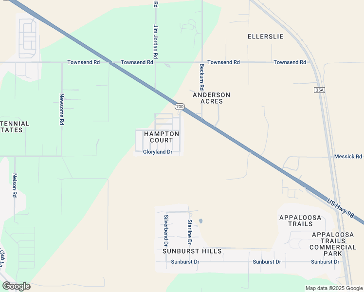map of restaurants, bars, coffee shops, grocery stores, and more near 10025 Hamp Drive in Dade City