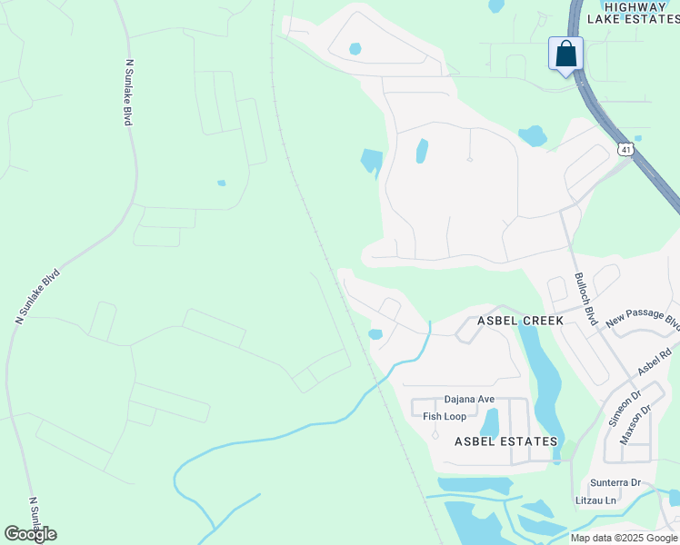 map of restaurants, bars, coffee shops, grocery stores, and more near 18005 Cypress Bay Parkway in Land O' Lakes