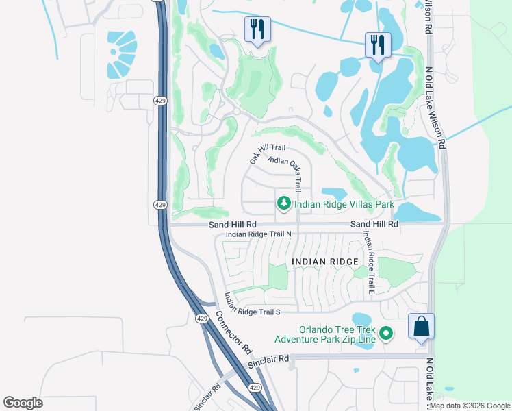 map of restaurants, bars, coffee shops, grocery stores, and more near 7828 Turkey Oak Lane in Kissimmee
