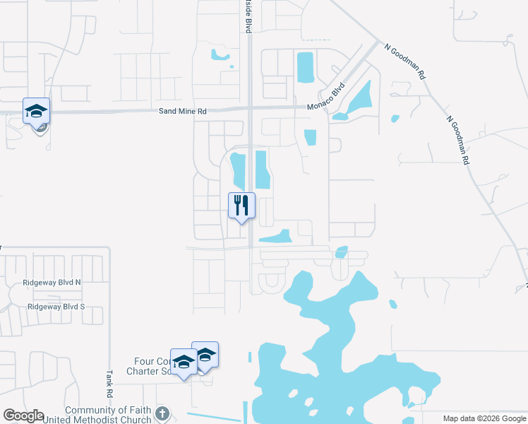 map of restaurants, bars, coffee shops, grocery stores, and more near 1555 Carey Palm Circle in Kissimmee