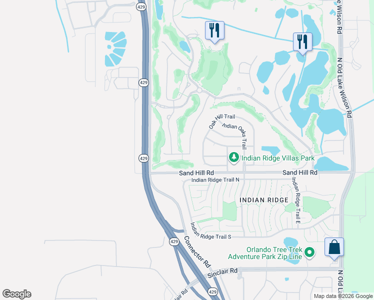 map of restaurants, bars, coffee shops, grocery stores, and more near 1795 Flora Pass Place in Kissimmee