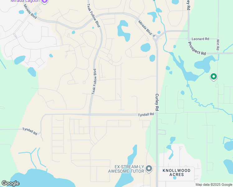 map of restaurants, bars, coffee shops, grocery stores, and more near 32249 Tyndall Road in Wesley Chapel
