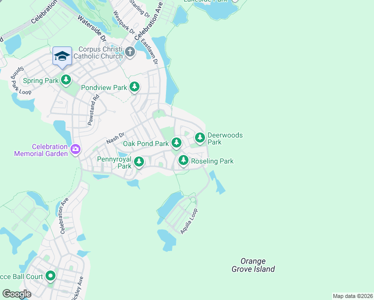 map of restaurants, bars, coffee shops, grocery stores, and more near 834 Deer Woods Road in Kissimmee
