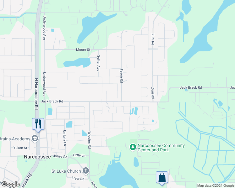 map of restaurants, bars, coffee shops, grocery stores, and more near 5285 Jack Brack Road in St. Cloud