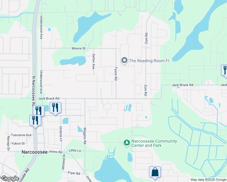 map of restaurants, bars, coffee shops, grocery stores, and more near 5285 Jack Brack Road in St. Cloud