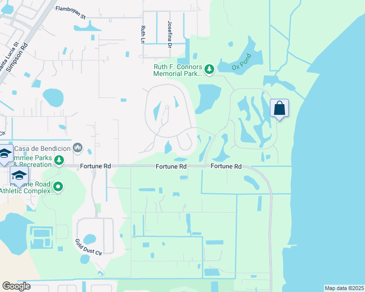 map of restaurants, bars, coffee shops, grocery stores, and more near 1701 Bridgets Court in Kissimmee