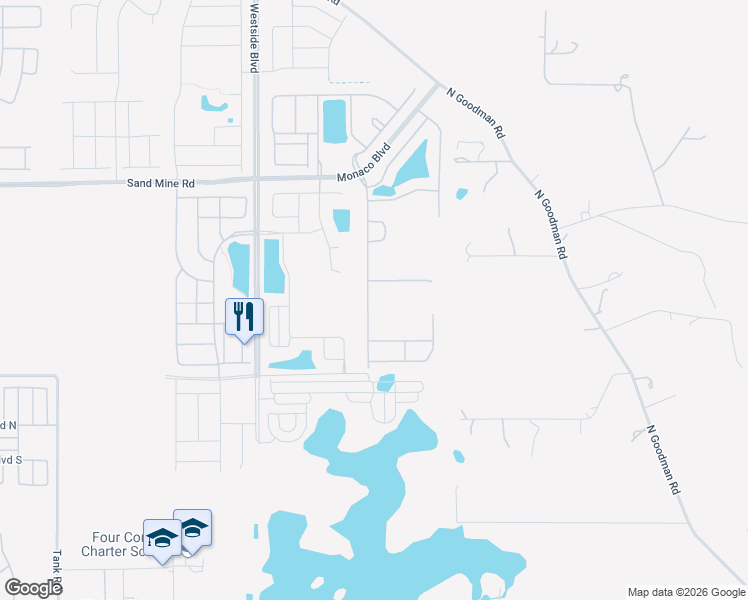 map of restaurants, bars, coffee shops, grocery stores, and more near 1675 Lima Avenue in Kissimmee