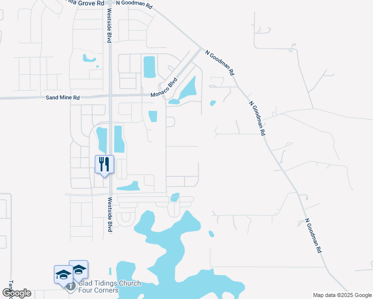 map of restaurants, bars, coffee shops, grocery stores, and more near 8838 Geneve Court in Kissimmee