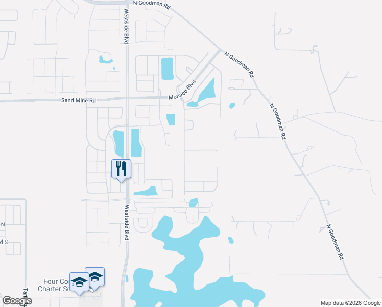 map of restaurants, bars, coffee shops, grocery stores, and more near 1675 Lima Avenue in Kissimmee