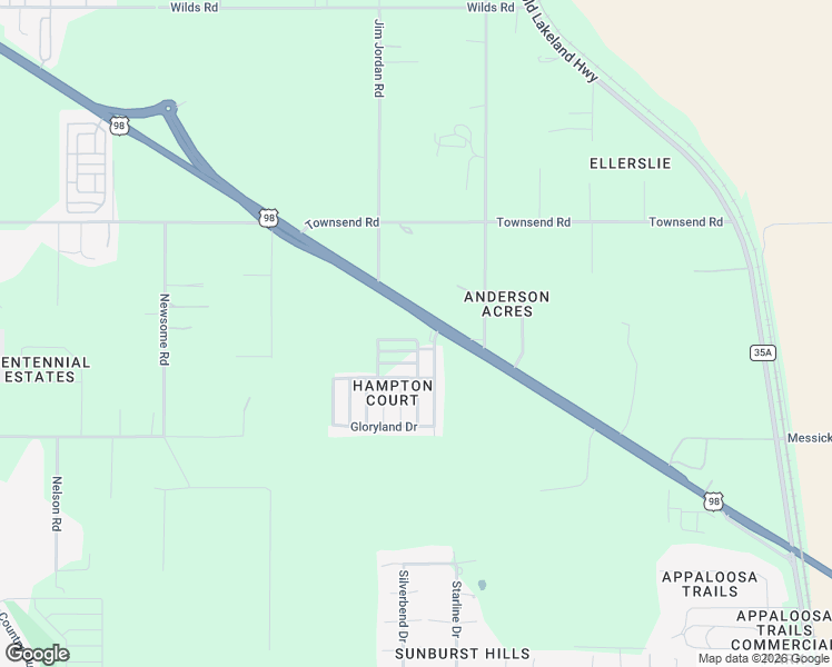 map of restaurants, bars, coffee shops, grocery stores, and more near 10220 Wellington Avenue in Dade City