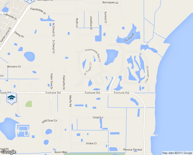 map of restaurants, bars, coffee shops, grocery stores, and more near 1701 Bridgets Court in Kissimmee