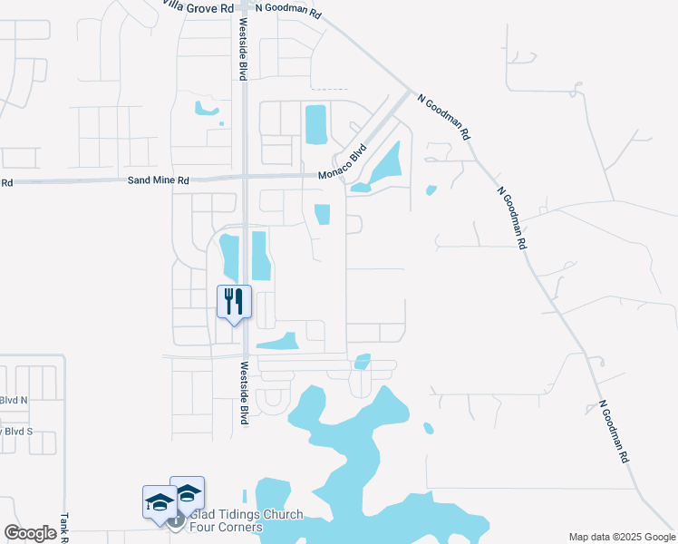 map of restaurants, bars, coffee shops, grocery stores, and more near 1675 Lima Avenue in Kissimmee