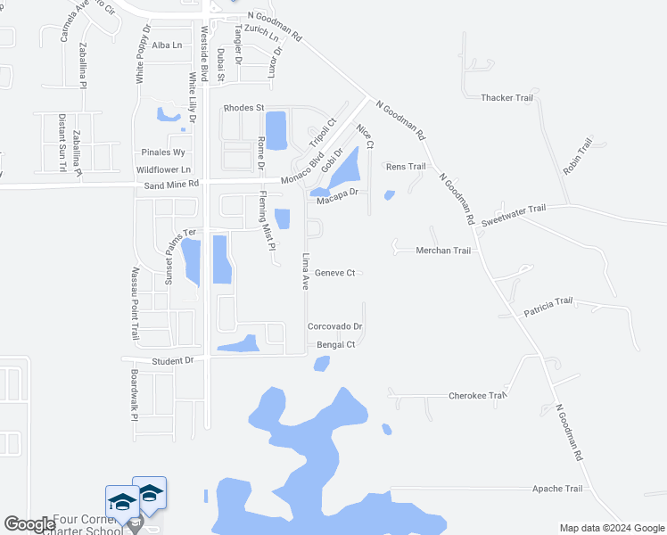 map of restaurants, bars, coffee shops, grocery stores, and more near 8859 Geneve Court in Kissimmee