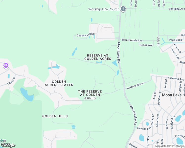 map of restaurants, bars, coffee shops, grocery stores, and more near 10245 Worthy Lamb Way in New Port Richey