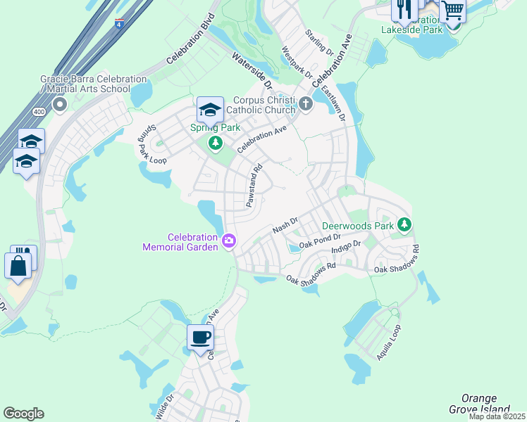 map of restaurants, bars, coffee shops, grocery stores, and more near 1013 Jeater Bend Drive in Kissimmee