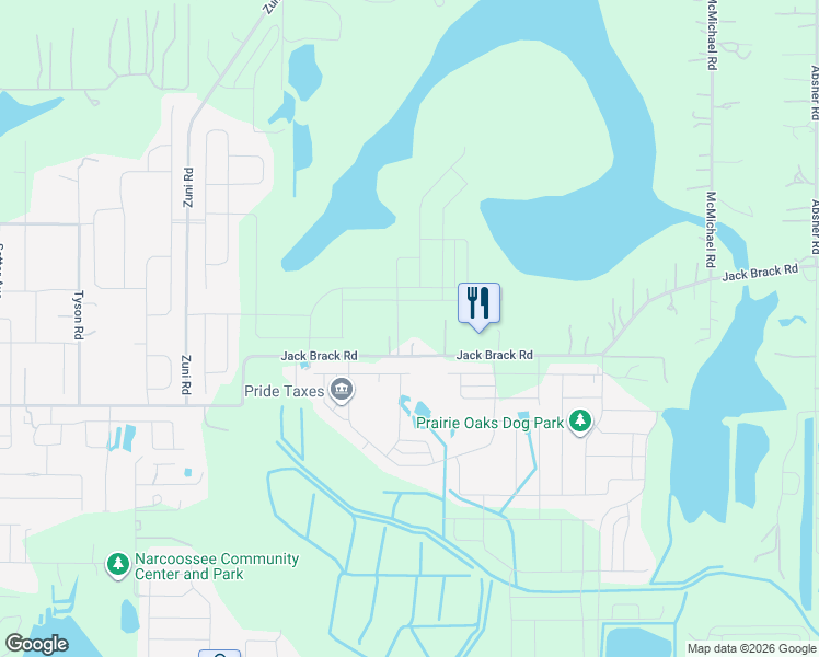 map of restaurants, bars, coffee shops, grocery stores, and more near 5605 Jack Brack Road in Saint Cloud