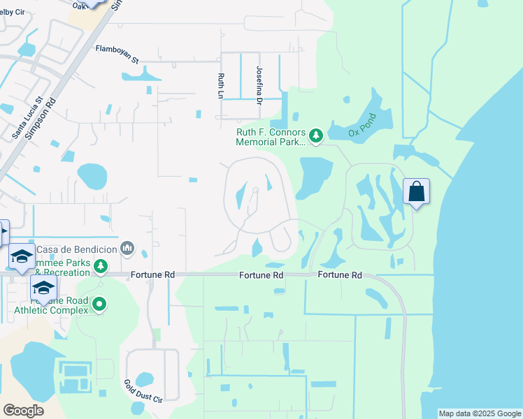 map of restaurants, bars, coffee shops, grocery stores, and more near 1725 Saint Tropez Court in Kissimmee