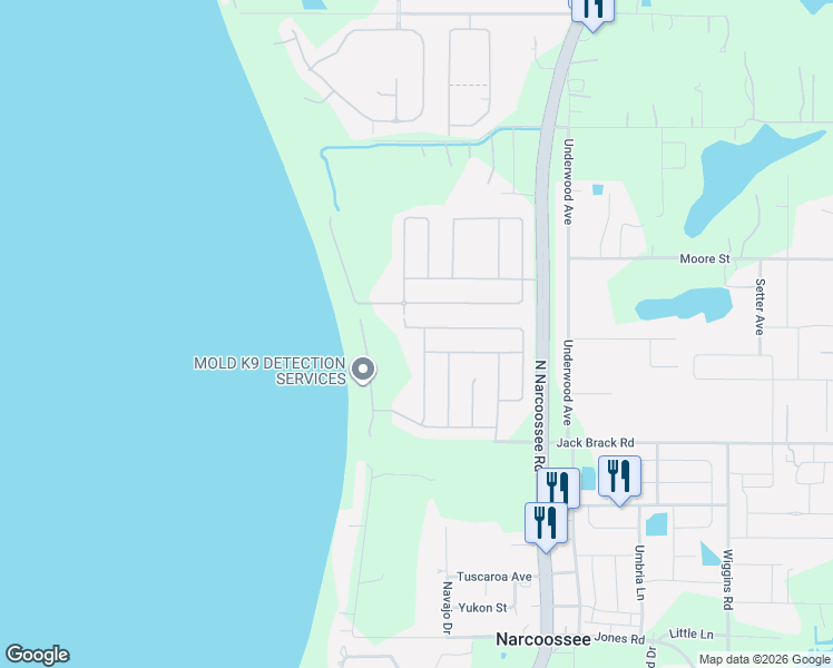 map of restaurants, bars, coffee shops, grocery stores, and more near 1620 Prairie Oaks Drive in St. Cloud